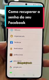 Como reuperar senha do facebook